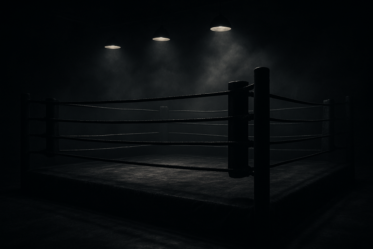 generate a dark asethic boxing ring